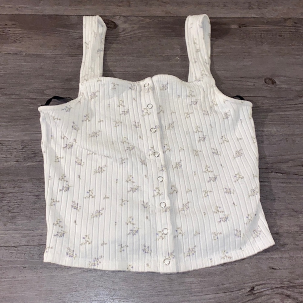 Flower Tank top Crop top